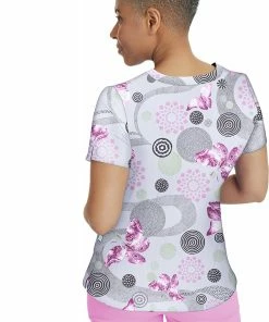 Healing Hands Clearance Women's Amanda Delightful Spirit Print Scrub Top 5 Healing Hands Clearance Women's Amanda Delightful Spirit Print Scrub Top -Cherokee Shop 2 hh 2266 printclearance 650 7