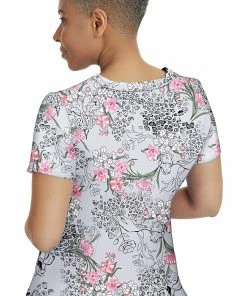 Healing Hands Clearance Women's Amanda Wild Flower Print Scrub Top -Cherokee Shop 2 hh 2266 printclearance 650 8