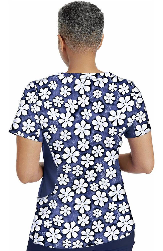 Healing Hands Clearance Women's Jessi Just Daisies Print Scrub Top 4 Healing Hands Clearance Women's Jessi Just Daisies Print Scrub Top - Image 2