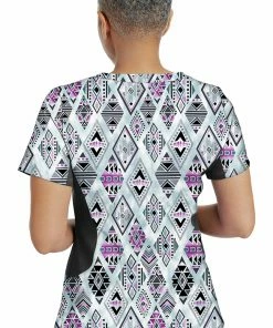 Healing Hands Clearance Women's Jessi Y-Neck Tribal Sky Print Scrub Top -Cherokee Shop 2 hh 2270 printclearance 650 6