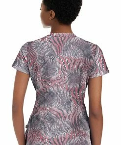 Healing Hands Clearance Women's Ivy Hidden Safari Print Scrub Top -Cherokee Shop 2 hh 2271 printclearance 650 2