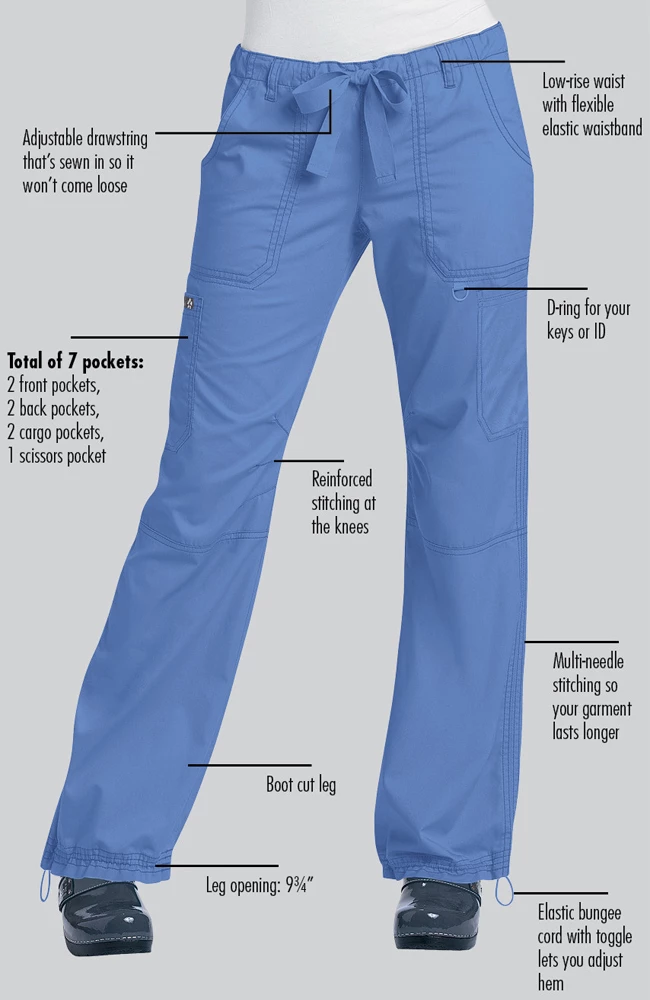 Koi Clearance Women's Lindsey Drawstring Elastic Waist Scrub Pant 4 Koi Clearance Women's Lindsey Drawstring Elastic Waist Scrub Pant - Image 2