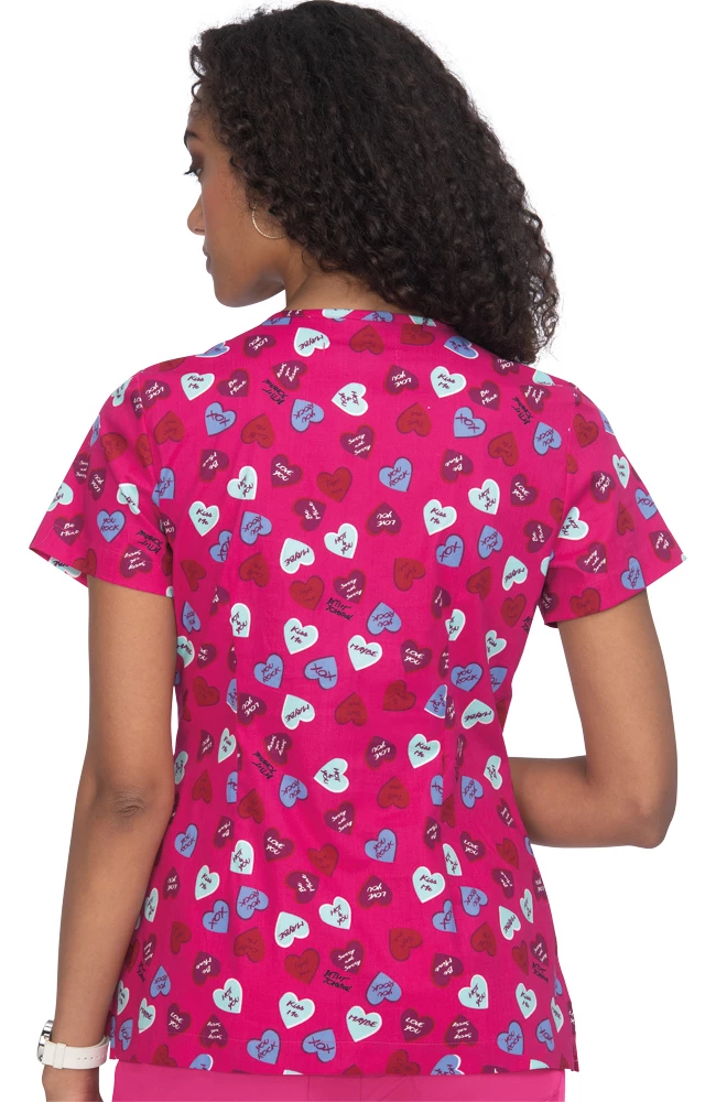 Koi Clearance Women's Bell Sweet Candy Print Scrub Top 4 Koi Clearance Women's Bell Sweet Candy Print Scrub Top - Image 2