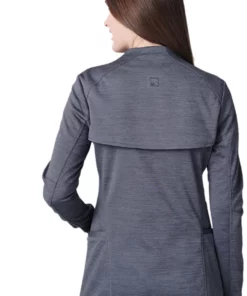 Medelita Women's Ionic Heathered Solid Scrub Jacket 8 Medelita Women's Ionic Heathered Solid Scrub Jacket -Cherokee Shop 2 md sj11709 650