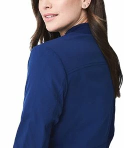 Medelita Women's Kinetic Bomber Solid Scrub Jacket 9 Medelita Women's Kinetic Bomber Solid Scrub Jacket -Cherokee Shop 2 md sj11831 650