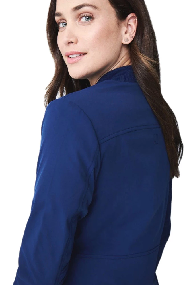 Medelita Women's Kinetic Bomber Solid Scrub Jacket 4 Medelita Women's Kinetic Bomber Solid Scrub Jacket - Image 2