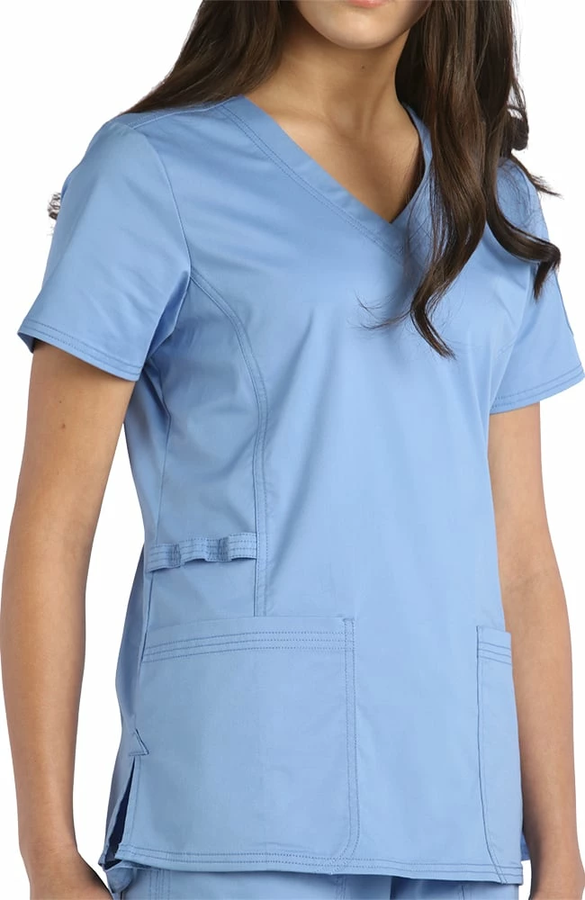 Maevn Uniforms Clearance Women's Signature V-Neck Solid Scrub Top 4 Maevn Uniforms Clearance Women's Signature V-Neck Solid Scrub Top - Image 2