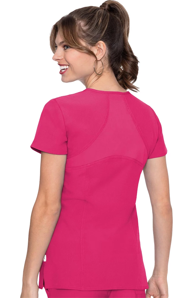 Med Couture Women's Refined V-Neck Solid Scrub Top 4 Med Couture Women's Refined V-Neck Solid Scrub Top - Image 2