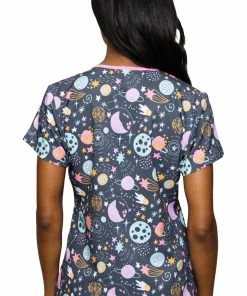 Med Couture Women's Vicky Cosmic Cuteness Print Scrub Top 5 Med Couture Women's Vicky Cosmic Cuteness Print Scrub Top -Cherokee Shop 2 pe 8564 print 650 5