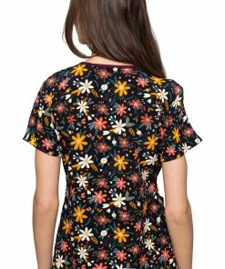 Med Couture Women's Vicky Harvest Floral Print Scrub Top -Cherokee Shop 2 pe 8564 print 650 7