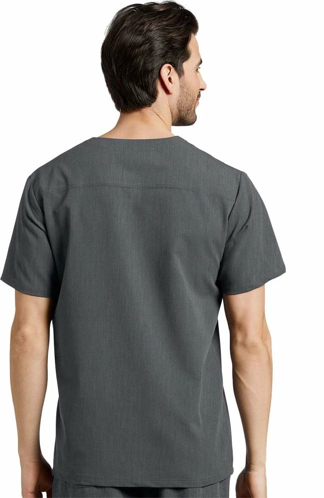 White Cross Men's V-Neck Chest Pocket Solid Scrub Top 4 White Cross Men's V-Neck Chest Pocket Solid Scrub Top - Image 2