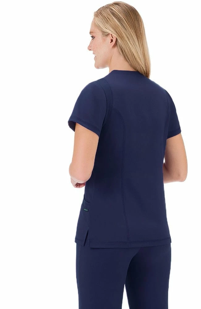 Jockey Scrubs Clearance Women's Mesh Trim V-Neck Solid Scrub Top 4 Jockey Scrubs Clearance Women's Mesh Trim V-Neck Solid Scrub Top - Image 2