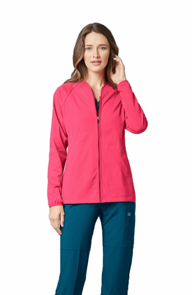 Clearance WonderFlex By Wonderwink Women's Fleece Solid Scrub Jacket 4 Clearance WonderFlex By Wonderwink Women's Fleece Solid Scrub Jacket - Image 2