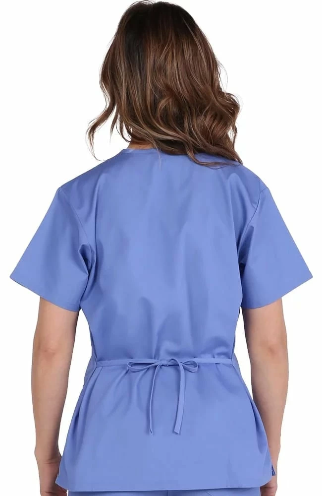 AllHeart Clearance Women's Mock Wrap Scrub Top & Elastic Waistband Scrub Pant Set 5 AllHeart Clearance Women's Mock Wrap Scrub Top & Elastic Waistband Scrub Pant Set - Image 3