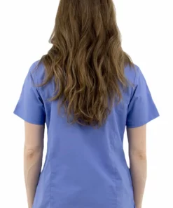 AllHeart Clearance Women's Mock Wrap Solid Scrub Top & Elastic Waist Cargo Scrub Pant Set -Cherokee Shop 3 ah eset001clearance 650