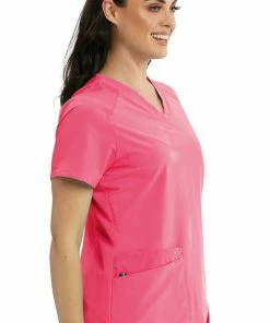 Barco One Clearance Women's V-Neck Contrast Mesh Solid Scrub Top -Cherokee Shop 3 bc bwt012 clearance 650