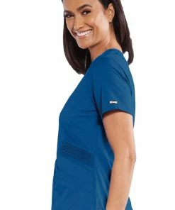 Grey's Anatomy Women's Moto Inspired Solid Scrub Top 7 Grey's Anatomy Women's Moto Inspired Solid Scrub Top -Cherokee Shop 3 bc git033 650