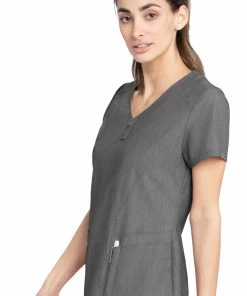 Grey's Anatomy Women's London Solid Scrub Top -Cherokee Shop 3 bc gnt086 650