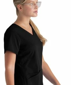 Grey's Anatomy Women's Serena V-Neck Solid Scrub Top -Cherokee Shop 3 bc grst045 650