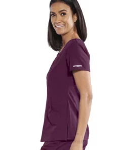 Skechers Women's Charge Surplice Solid Scrub Top -Cherokee Shop 3 bc skt064 650