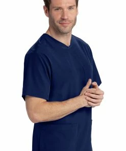 Skechers Men's Vitality Solid Scrub Top -Cherokee Shop 3 bc skt082 650