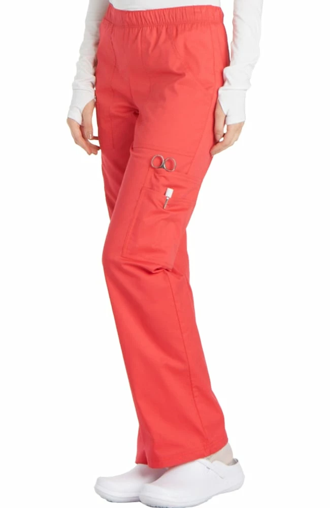 Cherokee Workwear Clearance Women's Elastic Waist Scrub Pant 5 Cherokee Workwear Clearance Women's Elastic Waist Scrub Pant - Image 3