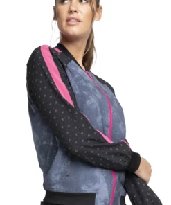 Cherokee Clearance Women's Don't Look Back Print Scrub Jacket -Cherokee Shop 3 ck ck324 printclearance 650
