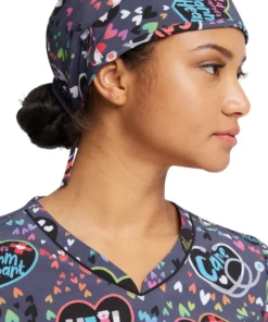 Cherokee Women's Work Of Heart Print Scrub Hat -Cherokee Shop 3 ck ck513 print 650