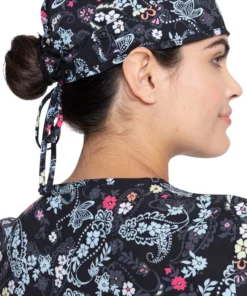 Cherokee Clearance Women's Flutter Blooms Print Scrub Hat -Cherokee Shop 3 ck ck513 printclearance 650 1