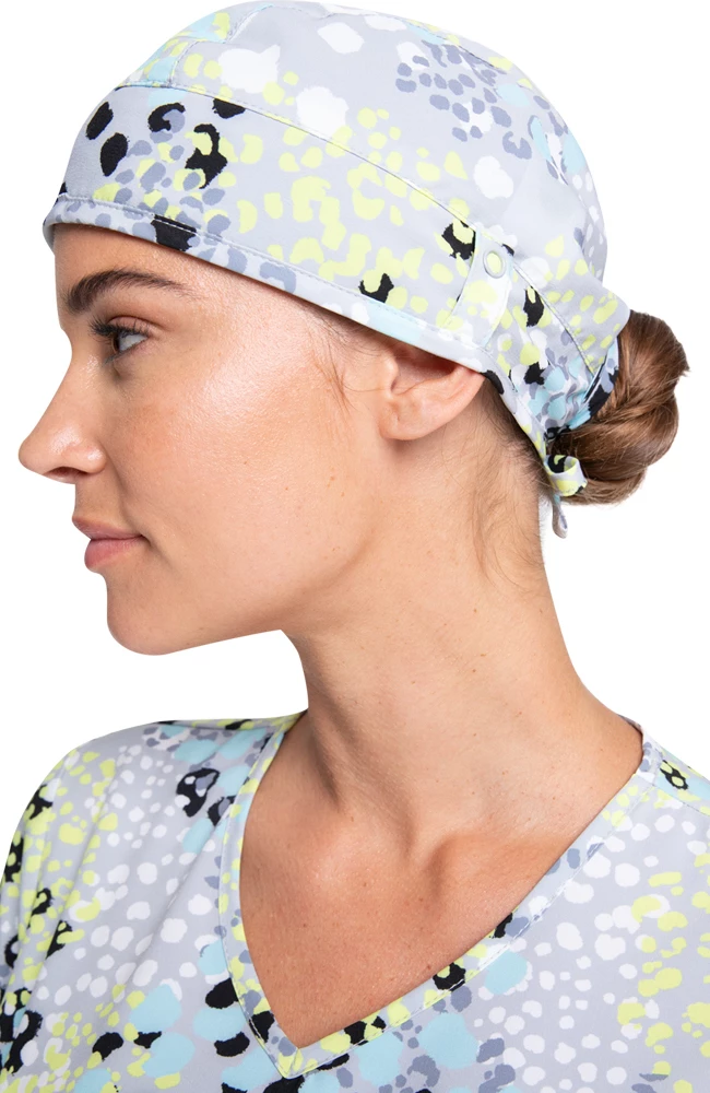 Cherokee Clearance Women's Spots Gone Wild Print Scrub Hat 5 Cherokee Clearance Women's Spots Gone Wild Print Scrub Hat - Image 3