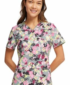 Cherokee Women's Floral Camotion Print Scrub Top 10 Cherokee Women's Floral Camotion Print Scrub Top -Cherokee Shop 3 ck ck634 print 650