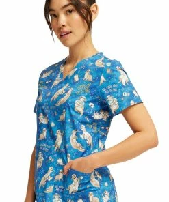 Cherokee Women's Care Like No Otter Print Scrub Top 8 Cherokee Women's Care Like No Otter Print Scrub Top -Cherokee Shop 3 ck ck651 print 650