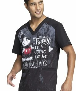 Cherokee Clearance Men's Today Is Amazing Print Scrub Top 8 Cherokee Clearance Men's Today Is Amazing Print Scrub Top -Cherokee Shop 3 ck ck676 printclearance 650