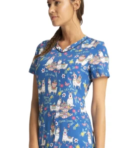 Cherokee Clearance Women's Alpaca Picnic Print Scrub Top -Cherokee Shop 3 ck ck678 printclearance 650