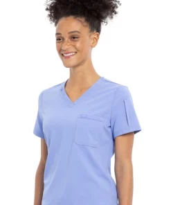 Cherokee Clearance Women's Tuckable Solid Scrub Top -Cherokee Shop 3 ck ck788a clearance 650