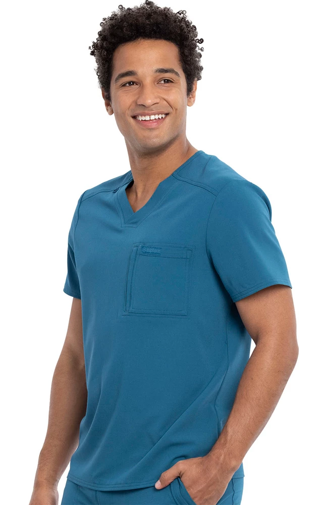 Cherokee Clearance Men's Tuckable Solid Scrub Top 5 Cherokee Clearance Men's Tuckable Solid Scrub Top - Image 3