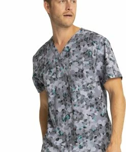 Cherokee Clearance Men's Abstract Ways Print Scrub Top 8 Cherokee Clearance Men's Abstract Ways Print Scrub Top -Cherokee Shop 3 ck ck902 printclearance 650