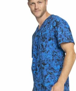 Cherokee Clearance Men's Paint That Grand Print Scrub Top -Cherokee Shop 3 ck ck920 printclearance 650 1
