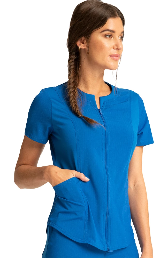 Cherokee Clearance Women's Zip Front Scrub Top 5 Cherokee Clearance Women's Zip Front Scrub Top - Image 3