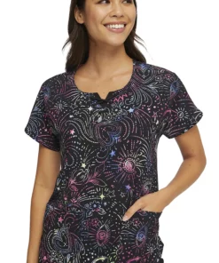 Heartsoul Clearance Women's Round Neck Celestial Twist Print Scrub Top 8 Heartsoul Clearance Women's Round Neck Celestial Twist Print Scrub Top -Cherokee Shop 3 ck hs685 printclearance 650