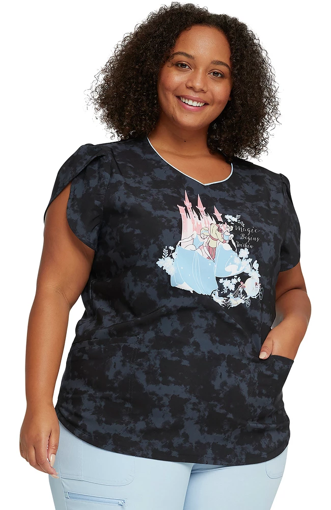 Heartsoul Clearance Women's Magic Begins Within Print Scrub Top 5 Heartsoul Clearance Women's Magic Begins Within Print Scrub Top - Image 3