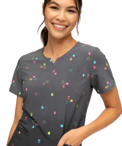 Heartsoul Clearance Women's Pineapple Pop Print Scrub Top 8 Heartsoul Clearance Women's Pineapple Pop Print Scrub Top -Cherokee Shop 3 ck hs821 printclearance 650
