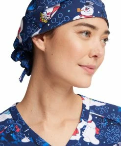 Cherokee Women's Stay Frosty Print Bouffant Scrub Hat -Cherokee Shop 3 ck tf514 print 650 2