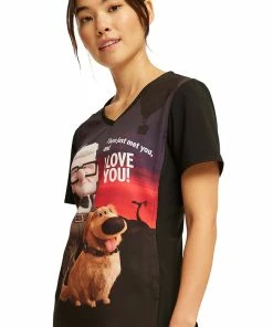 Cherokee Women's Dug The Dog Print Scrub Top 8 Cherokee Women's Dug The Dog Print Scrub Top -Cherokee Shop 3 ck tf627 print 650