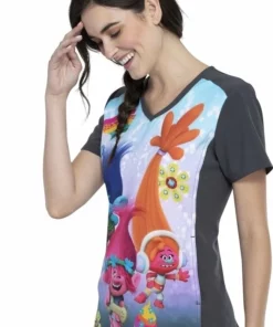 Cherokee Clearance Women's Musical Genius Print Scrub Top 8 Cherokee Clearance Women's Musical Genius Print Scrub Top -Cherokee Shop 3 ck tf637 printclearance 650 4