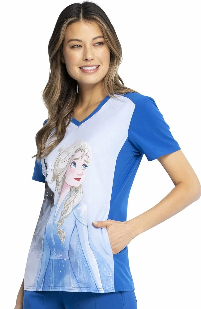 Cherokee Clearance Women's Mythic Journey Print Scrub Top 5 Cherokee Clearance Women's Mythic Journey Print Scrub Top - Image 3