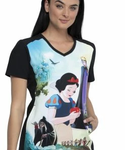 Cherokee Clearance Women's Enchanted Print Scrub Top -Cherokee Shop 3 ck tf637 printclearance 650 9