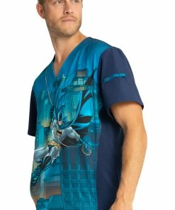 Cherokee Clearance Men's Swing Into Action Print Scrub Top -Cherokee Shop 3 ck tf700 printclearance 650 1
