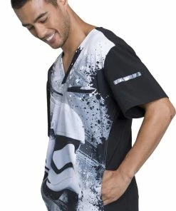 Cherokee Clearance Men's V-Neck Star Wars Print Scrub Top -Cherokee Shop 3 ck tf700 printclearance 650