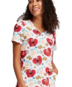 Cherokee Women's Glub Glub Print Scrub Top 8 Cherokee Women's Glub Glub Print Scrub Top -Cherokee Shop 3 ck tf737 print 650